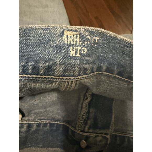 CARHARTT WIP SIMPLE PANT DENIM BLUE STONE WASHED 36/25 cut offs - Picture 9 of 10